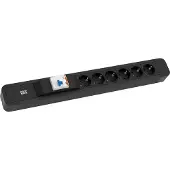 Bachmann PRIMO 2 6xCEE7/3 1xFI , zwart, 2 m