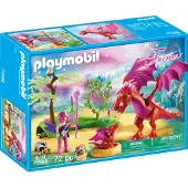 Playmobil Dragon With Baby And Fairy Fairies Figure Veelkleurig