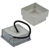 Chilitec wandcontactdoos met individuele bediening, 3-voudig, wit, 1,5 meter kabel