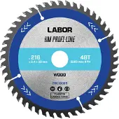 Labor HM cirkelzaagblad hout 216x30x2,4mm 48T