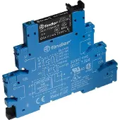 Finder 38.51.0.024.0060 Relaismodule (modulair) Nominale spanning: 24 V/DC, 24 V/AC Schakelstroom (max.): 6 A 1x wisselcontact 1 stuk(s)