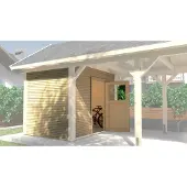 Weka Berging Voor Carport 614 Gr.2 Eiken 270x181cm