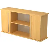 Hjh OFFICE PRO KAPA SB | Dressoir | met deuren - Beuken Sideboard Rail handvat (kunststof)