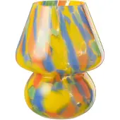 J-Line Tafellamp regenboog glas mix large