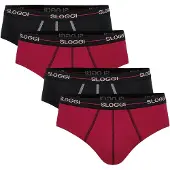 Sloggi Slip wijnrood / zwart / wit