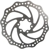 Promax remschijf 160 mm 6 gaats staal zilver