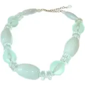 Boodz Korte Ketting met Mint Groene Kralen