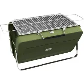 Outsunny -Tischgrill-Edelstahl, Metall-47L x 30B x 28H cm-Grün