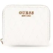 GUESS Portemonnee Betula Small Zip Around Wallet White Wit