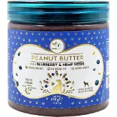 PawFect Pindakaas voor de hond Blauwe bessen & Hennepzaden 450 gr.