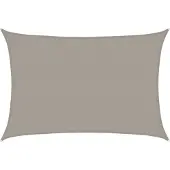 vidaXL Zonnezeil 160 g/m² rechthoekig 2,5x3,5 m HDPE lichtgrijs