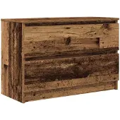 vidaXL Tv-meubel 80x35x54 cm spaanplaat oud hout