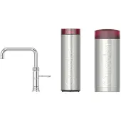 Quooker Cube Classic Fusion square chroom met combi reservoir
