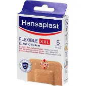 Hansaplast Flexible Elastic XXL Wondpleisters | Extra soepel | Waterafstotend 5 St Pleister