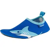 Playshoes Strand-/badschoen 'Hai' blauw