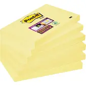Post-it Super Sticky Memoblok 3M 655 Super Sticky 76x127mm geel