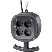 As Schwabe 60971 8-voudig Stopcontactsplitter Zwart