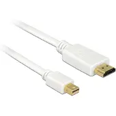 DeLOCK Premium Mini DisplayPort 1.1a naar HDMI 1.3 kabel (Full HD 1080p) / wit - 0,50 meter