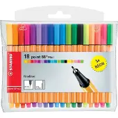 Stabilo Fineliner point 88 Mini, 18er Kunststoff-Etui