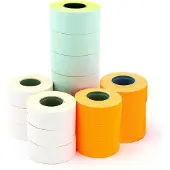 Agipa -etiketten voor prijspistolen, 26 x 16 mm, wit