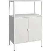 En.casa Archiefkast Hailuoto 110x70x40 cm lichtgrijs []