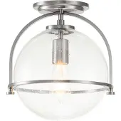 HINKLEY LED Plafondlamp Somerset | 1X E27 Max 60W | Dimbaar | Brushed Nickel