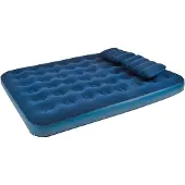 Avenli 24032 Opblaasbaar matras met handpomp, 2 kussens, 191 x 137 x 22 cm, blauw