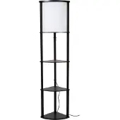 Lucide MENNO - Vloerlamp - 1xE27 - Zwart - Japandi