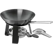 kela Mini Wok Joy Met Rechaud Zwart 18 cm