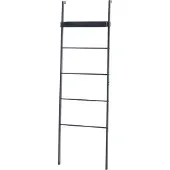 En.casa Kledingrek Øksnes ladderplank 160x50x27,5 cm zwart []
