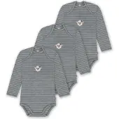 Normani Rompertje/body 'Auckland' beige / grijs / donkergroen / zwart / wit