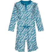 Playshoes Badpak petrol / donkeroranje / wit