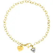 Purelei Armband 'Endless Love' goud / transparant
