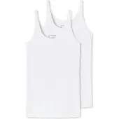 Schiesser 2 PACK Top hemdjes 95/5 - Dames Onderhemd - wit