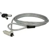 Navilock compact notebookslot met sleutels - Kensington lock (3 x 7 mm) / zilver - 1,8 meter