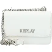 Replay Schoudertas zilver / wit