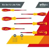 Wiha 3201 ZK6 Schroevendraaierset VDE 6-delig Plat, Kruiskop Pozidriv