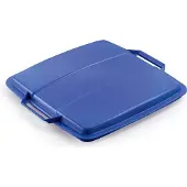 Durable Deksel voor DURABIN 90L vierkant, 1800475040, Blauw