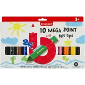 Bruynzeel Kids Mega Points viltstiften set 10