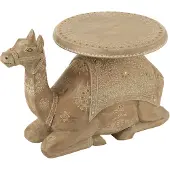 J-Line Sidetable camel mango wood natural/white