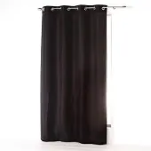 Hobby Hall Gordijnen-Kant en klaar- met ringen 140x260cm microfiber absolu zwart