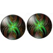 Charme Bijoux Clip Oorbellen- Ines- 2 cm-groen