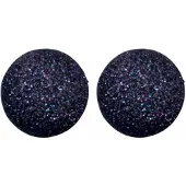Charme Bijoux Clip oorbellen zwart Disco dip 2.5 cm