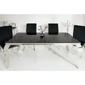 Invicta Eettafel Modern Barok 200cm zwart/ 37356