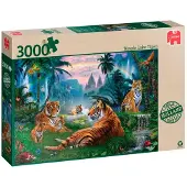Jumbo Premium Collection - Temple Lake Tigers - Legpuzzel - 3000 stukjes