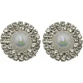 Charme Bijoux Clip Oorbellen-Strass-Olie 2.5 cm