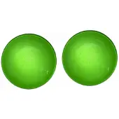 Charme Bijoux Clip oorbellen Groen 2.5 cm