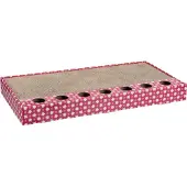 Trixie krabplank karton met balletjes roze - Speelgoed kat Trixie