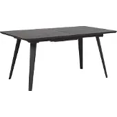 Beliani IRVINGTON - Eettafel - Zwart - 90 x 160/200 cm - MDF