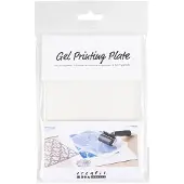 Creativ Company Gel Drukplaat - Gel printing - 12,7x17,8x1 cm - Mat - Transparant